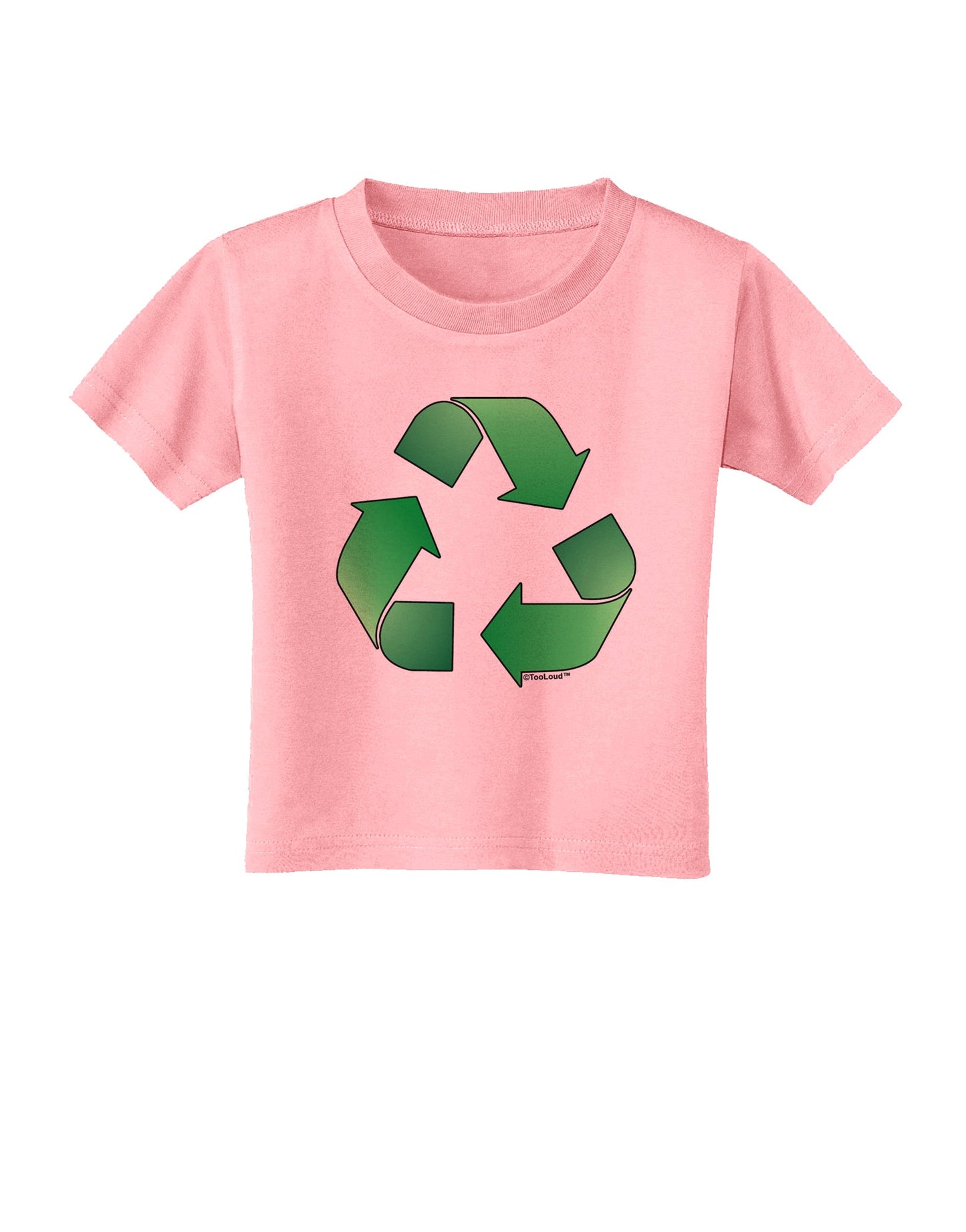Recycle Green Toddler T-Shirt by TooLoud-Toddler T-Shirt-TooLoud-Candy-Pink-2T-Davson Sales