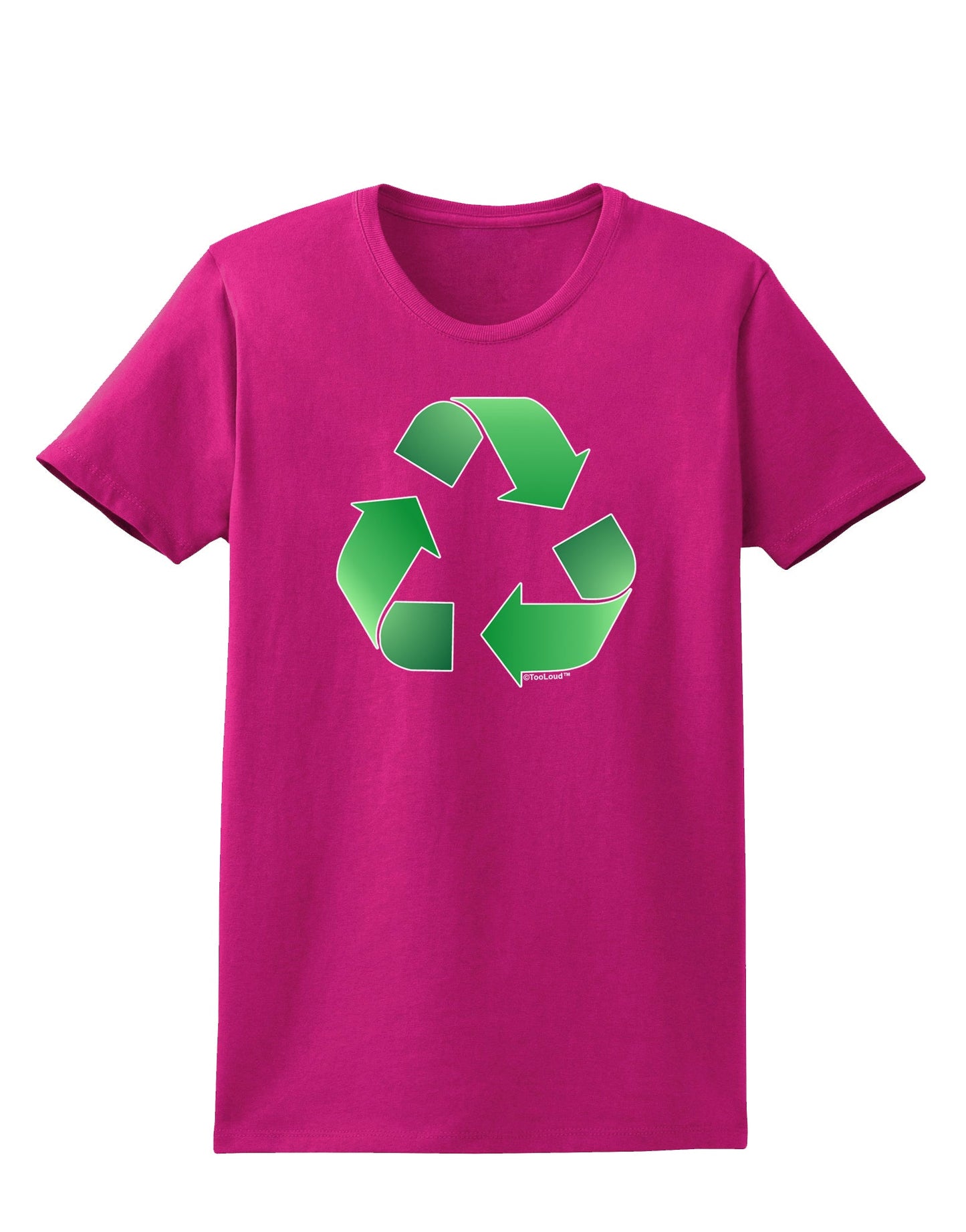 Recycle Green Womens Dark T-Shirt by TooLoud-Womens T-Shirt-TooLoud-Hot-Pink-Small-Davson Sales