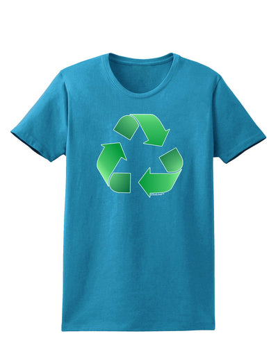 Recycle Green Womens Dark T-Shirt by TooLoud-Womens T-Shirt-TooLoud-Turquoise-X-Small-Davson Sales
