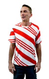Red Candy Cane Unisex Sub Tee Christmas T-Shirt Dual Sided All Over Print-Mens T-Shirt-TooLoud-White-Small-Davson Sales
