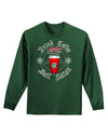 Red Cup Drink Coffee Hail Satan Adult Long Sleeve Dark T-Shirt-TooLoud-Dark-Green-Small-Davson Sales