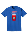 Red Cup Satan Coffee Adult Dark T-Shirt-Mens T-Shirt-TooLoud-Royal-Blue-Small-Davson Sales