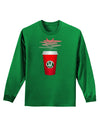 Red Cup Satan Coffee Adult Long Sleeve Dark T-Shirt-TooLoud-Kelly-Green-Small-Davson Sales