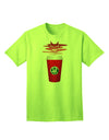 Red Cup Satan Coffee Adult T-Shirt-Mens T-Shirt-TooLoud-Neon-Green-Small-Davson Sales