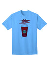 Red Cup Satan Coffee Adult T-Shirt-Mens T-Shirt-TooLoud-Aquatic-Blue-Small-Davson Sales