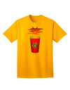 Red Cup Satan Coffee Adult T-Shirt-Mens T-Shirt-TooLoud-Gold-Small-Davson Sales