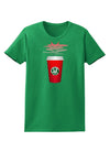 Red Cup Satan Coffee Womens Dark T-Shirt-TooLoud-Kelly-Green-X-Small-Davson Sales