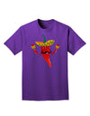 Red Hot Mexican Chili Pepper Adult Dark T-Shirt-Mens T-Shirt-TooLoud-Purple-Small-Davson Sales