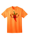 Red Hot Mexican Chili Pepper Adult T-Shirt: A Bold Statement Piece for the Fashion-Forward Adult-Mens T-shirts-TooLoud-Neon-Orange-Small-Davson Sales
