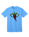 Red Hot Mexican Chili Pepper Adult T-Shirt: A Bold Statement Piece for the Fashion-Forward Adult-Mens T-shirts-TooLoud-Aquatic-Blue-Small-Davson Sales