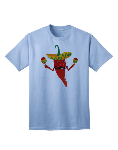 Red Hot Mexican Chili Pepper Adult T-Shirt: A Bold Statement Piece for the Fashion-Forward Adult-Mens T-shirts-TooLoud-Light-Blue-Small-Davson Sales