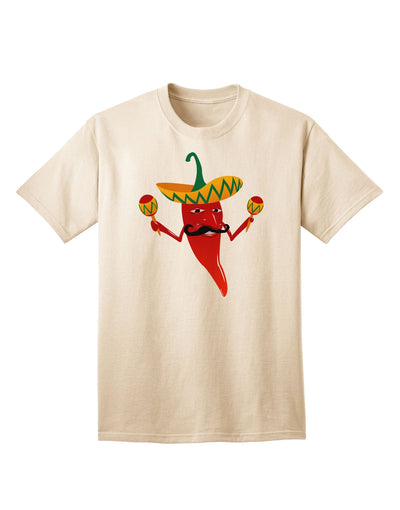 Red Hot Mexican Chili Pepper Adult T-Shirt: A Bold Statement Piece for the Fashion-Forward Adult-Mens T-shirts-TooLoud-Natural-Small-Davson Sales