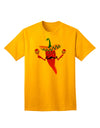 Red Hot Mexican Chili Pepper Adult T-Shirt: A Bold Statement Piece for the Fashion-Forward Adult-Mens T-shirts-TooLoud-Gold-Small-Davson Sales