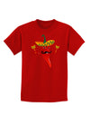 Red Hot Mexican Chili Pepper Childrens Dark T-Shirt-Childrens T-Shirt-TooLoud-Red-X-Small-Davson Sales