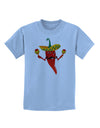 Red Hot Mexican Chili Pepper Childrens T-Shirt-Childrens T-Shirt-TooLoud-Light-Blue-X-Small-Davson Sales