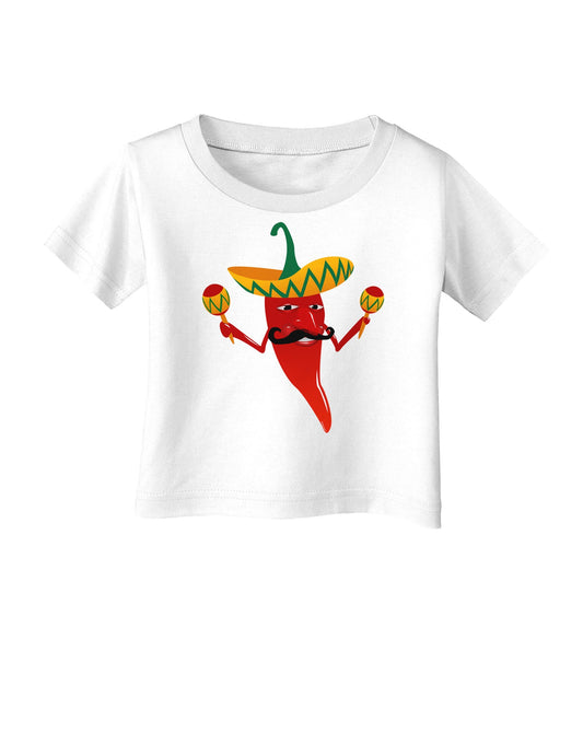 Red Hot Mexican Chili Pepper Infant T-Shirt-Infant T-Shirt-TooLoud-White-06-Months-Davson Sales