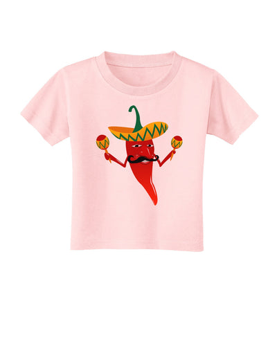 Red Hot Mexican Chili Pepper Toddler T-Shirt-Toddler T-Shirt-TooLoud-Light-Pink-2T-Davson Sales