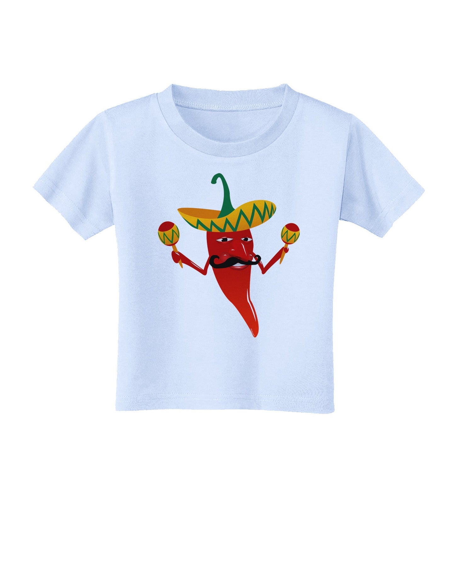 Red Hot Mexican Chili Pepper Toddler T-Shirt-Toddler T-Shirt-TooLoud-Light-Blue-2T-Davson Sales