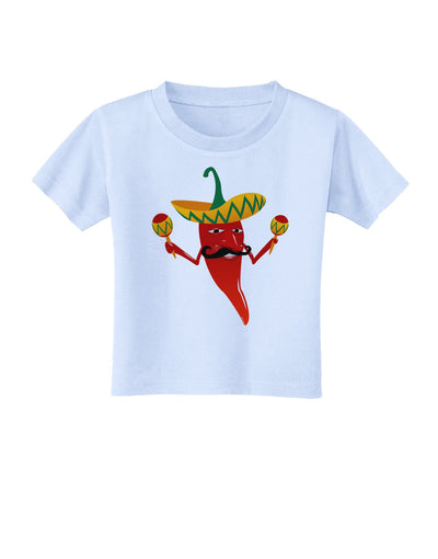 Red Hot Mexican Chili Pepper Toddler T-Shirt-Toddler T-Shirt-TooLoud-Light-Blue-2T-Davson Sales