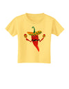 Red Hot Mexican Chili Pepper Toddler T-Shirt-Toddler T-Shirt-TooLoud-Daffodil-Yellow-2T-Davson Sales