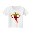 Red Hot Mexican Chili Pepper Toddler T-Shirt-Toddler T-Shirt-TooLoud-White-2T-Davson Sales