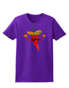 Red Hot Mexican Chili Pepper Womens Dark T-Shirt-TooLoud-Purple-X-Small-Davson Sales