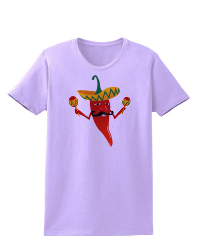 Red Hot Mexican Chili Pepper Womens T-Shirt-Womens T-Shirt-TooLoud-Lavender-X-Small-Davson Sales