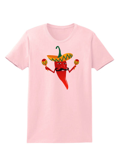 Red Hot Mexican Chili Pepper Womens T-Shirt-Womens T-Shirt-TooLoud-PalePink-X-Small-Davson Sales