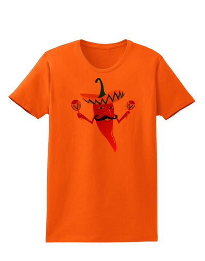 Red Hot Mexican Chili Pepper Womens T-Shirt-Womens T-Shirt-TooLoud-Orange-X-Small-Davson Sales