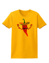 Red Hot Mexican Chili Pepper Womens T-Shirt-Womens T-Shirt-TooLoud-Gold-X-Small-Davson Sales