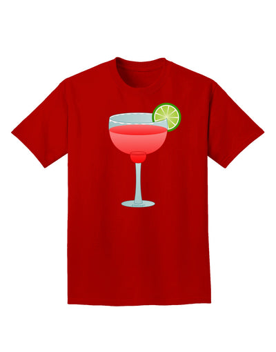 Red Margarita with Lime - Cinco de Mayo Adult Dark T-Shirt by TooLoud-Mens T-Shirt-TooLoud-Red-Small-Davson Sales