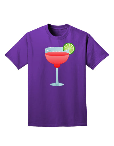 Red Margarita with Lime - Cinco de Mayo Adult Dark T-Shirt by TooLoud-Mens T-Shirt-TooLoud-Purple-Small-Davson Sales