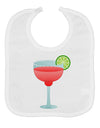 Red Margarita with Lime - Cinco de Mayo Baby Bib by TooLoud