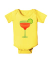 Red Margarita with Lime - Cinco de Mayo Baby Romper Bodysuit by TooLoud-Baby Romper-TooLoud-Yellow-06-Months-Davson Sales