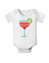 Red Margarita with Lime - Cinco de Mayo Baby Romper Bodysuit by TooLoud-Baby Romper-TooLoud-White-06-Months-Davson Sales