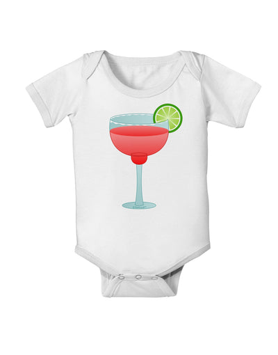 Red Margarita with Lime - Cinco de Mayo Baby Romper Bodysuit by TooLoud-Baby Romper-TooLoud-White-06-Months-Davson Sales