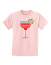 Red Margarita with Lime - Cinco de Mayo Childrens T-Shirt by TooLoud-Childrens T-Shirt-TooLoud-PalePink-X-Small-Davson Sales