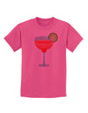 Red Margarita with Lime - Cinco de Mayo Childrens T-Shirt by TooLoud-Childrens T-Shirt-TooLoud-Sangria-X-Small-Davson Sales