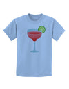 Red Margarita with Lime - Cinco de Mayo Childrens T-Shirt by TooLoud-Childrens T-Shirt-TooLoud-Light-Blue-X-Small-Davson Sales