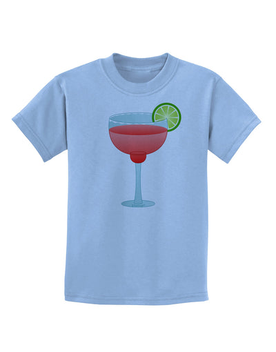 Red Margarita with Lime - Cinco de Mayo Childrens T-Shirt by TooLoud-Childrens T-Shirt-TooLoud-Light-Blue-X-Small-Davson Sales