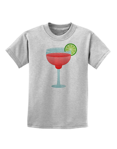 Red Margarita with Lime - Cinco de Mayo Childrens T-Shirt by TooLoud-Childrens T-Shirt-TooLoud-AshGray-X-Small-Davson Sales