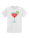 Red Margarita with Lime - Cinco de Mayo Childrens T-Shirt by TooLoud-Childrens T-Shirt-TooLoud-White-X-Small-Davson Sales