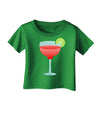 Red Margarita with Lime - Cinco de Mayo Infant T-Shirt Dark by TooLoud-Infant T-Shirt-TooLoud-Clover-Green-06-Months-Davson Sales