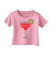 Red Margarita with Lime - Cinco de Mayo Infant T-Shirt by TooLoud-Infant T-Shirt-TooLoud-Candy-Pink-06-Months-Davson Sales