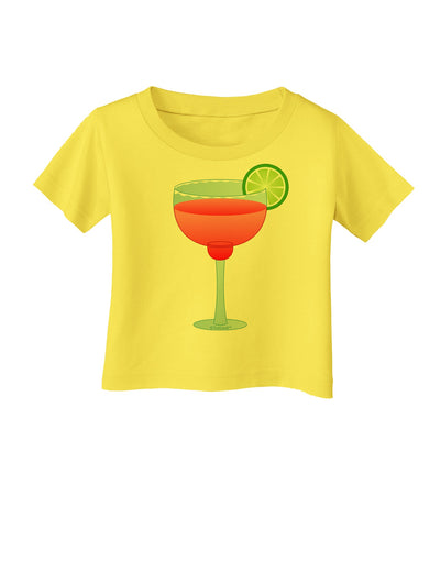 Red Margarita with Lime - Cinco de Mayo Infant T-Shirt by TooLoud-Infant T-Shirt-TooLoud-Yellow-06-Months-Davson Sales