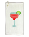 Red Margarita with Lime - Cinco de Mayo Micro Terry Gromet Golf Towel 16 x 25 inch by TooLoud-Golf Towel-TooLoud-White-Davson Sales