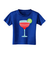 Red Margarita with Lime - Cinco de Mayo Toddler T-Shirt Dark by TooLoud-Toddler T-Shirt-TooLoud-Royal-Blue-2T-Davson Sales