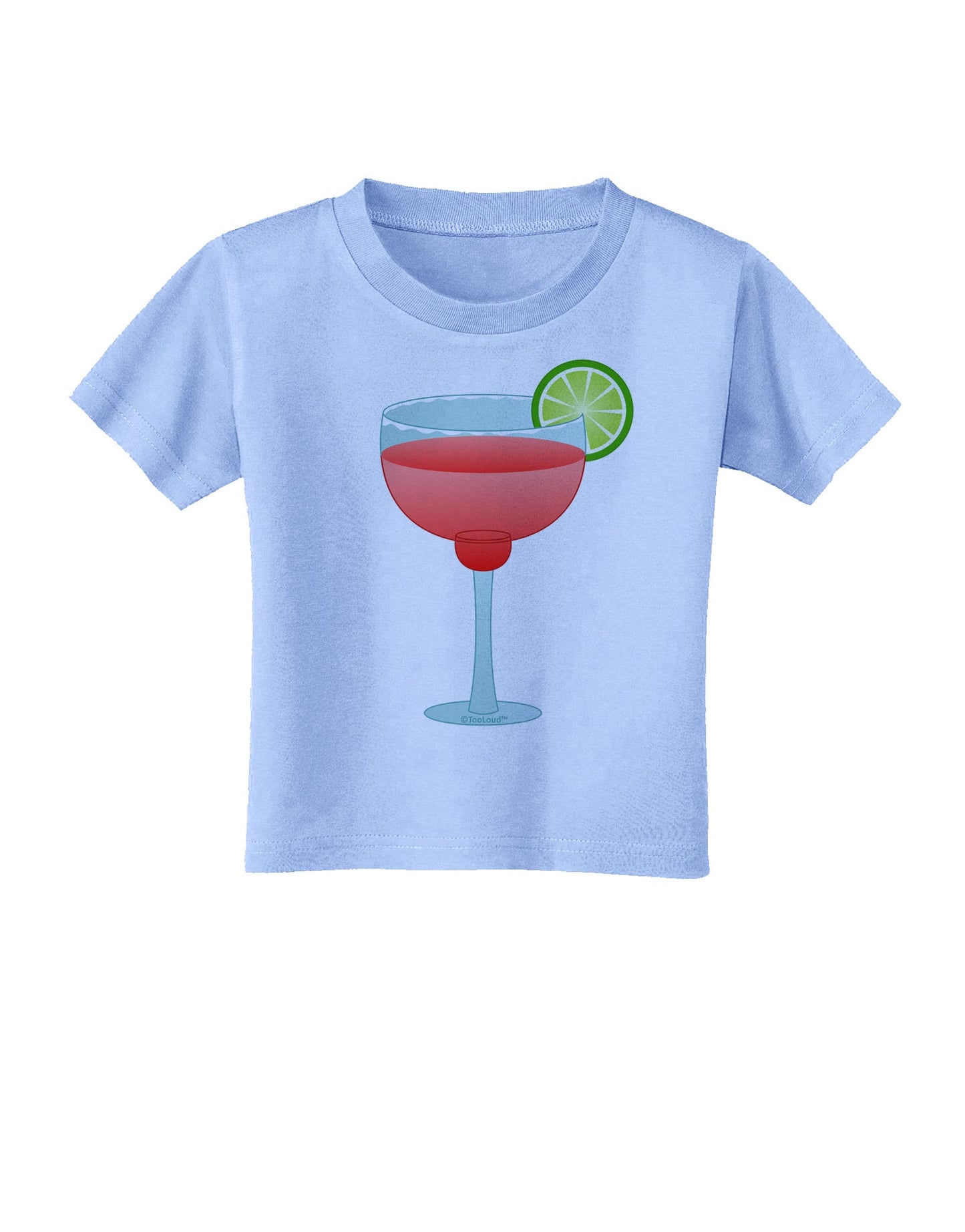Red Margarita with Lime - Cinco de Mayo Toddler T-Shirt by TooLoud-Toddler T-Shirt-TooLoud-Aquatic-Blue-2T-Davson Sales