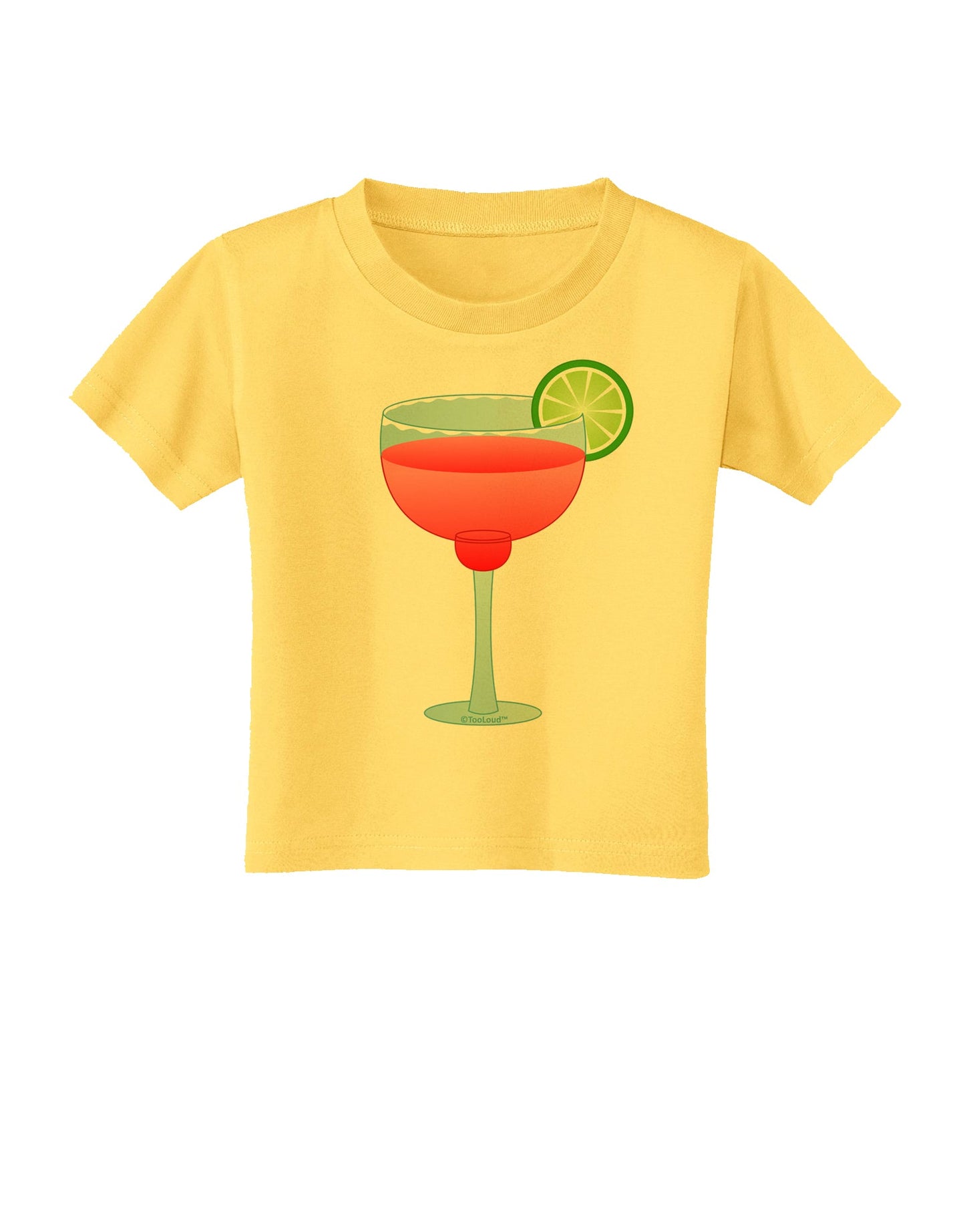 Red Margarita with Lime - Cinco de Mayo Toddler T-Shirt by TooLoud-Toddler T-Shirt-TooLoud-Yellow-2T-Davson Sales