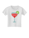 Red Margarita with Lime - Cinco de Mayo Toddler T-Shirt by TooLoud-Toddler T-Shirt-TooLoud-White-2T-Davson Sales